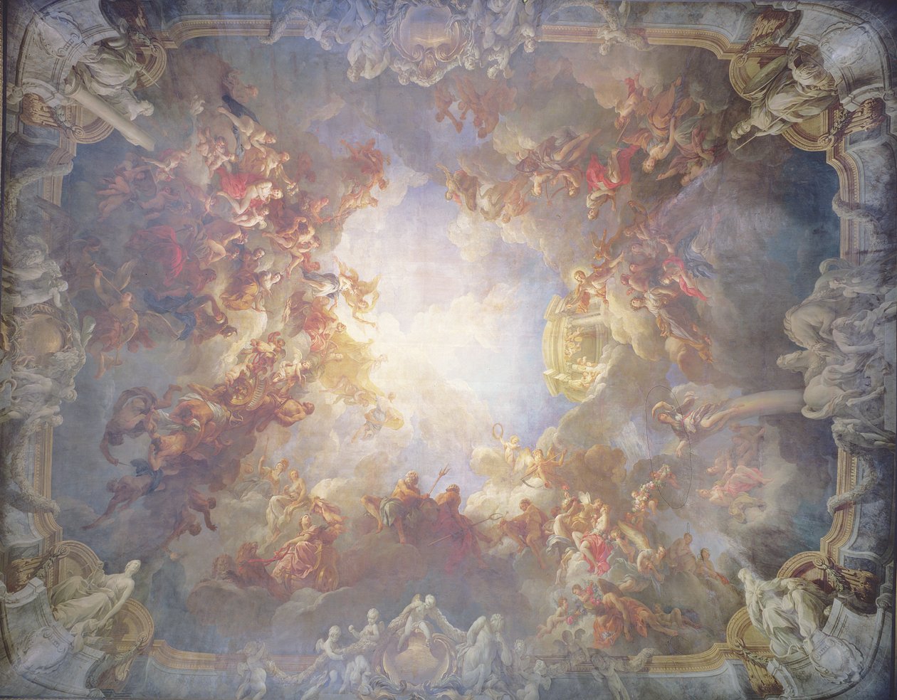 Porträtt av Charles Le Brun (1619-90) 1686 av Nicolas de Largillière