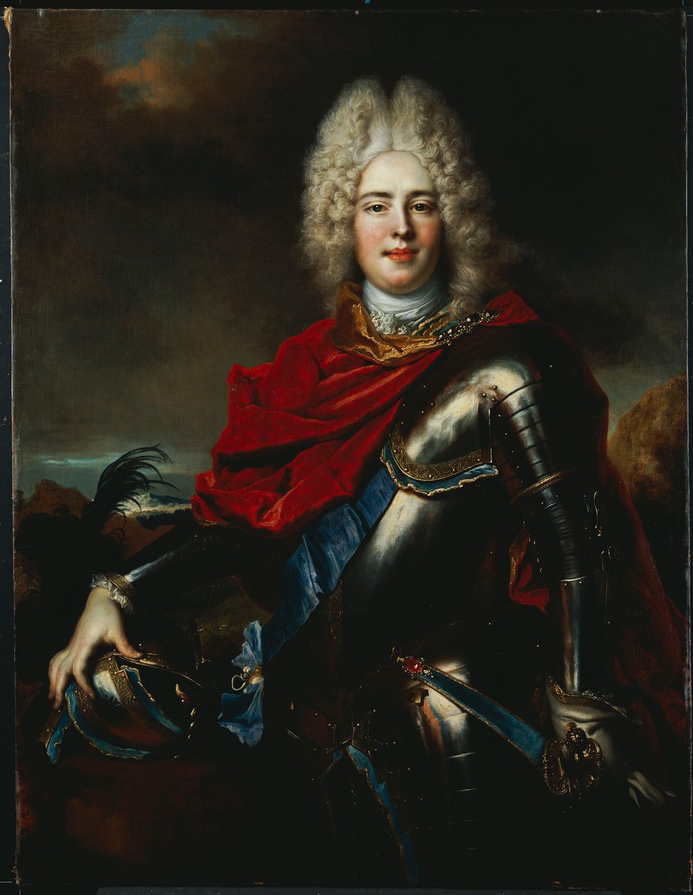 Porträtt av Fredrik Augustus II av Sachsen av Nicolas de Largillière