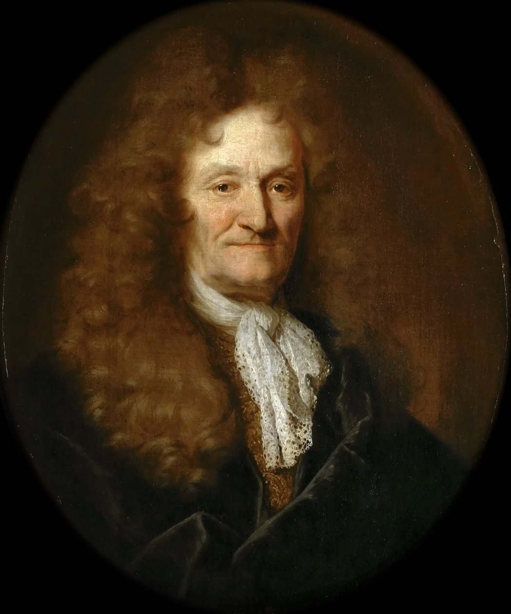 Porträtt av Jean de La Fontaine 1621-1695 av Nicolas de Largillière