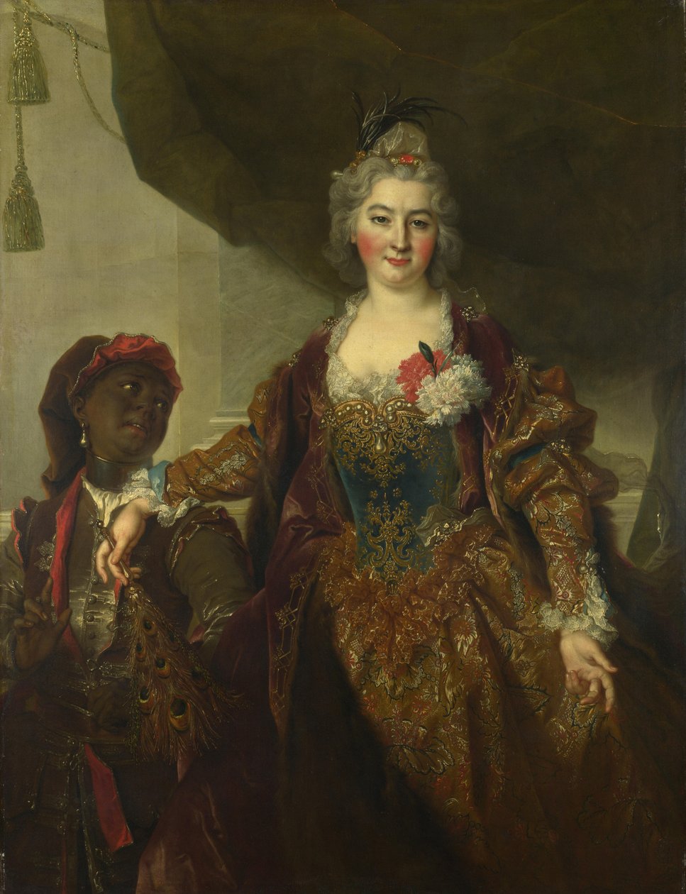 Porträtt av prinsessan Rákóczi 1649-1722, ca 1720 av Nicolas de Largillière