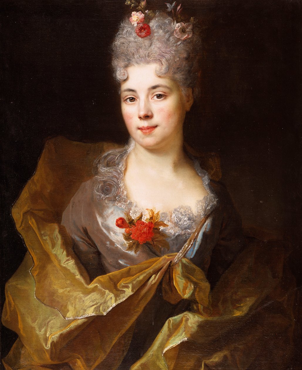 Porträtt av en dam av Nicolas de Largillière