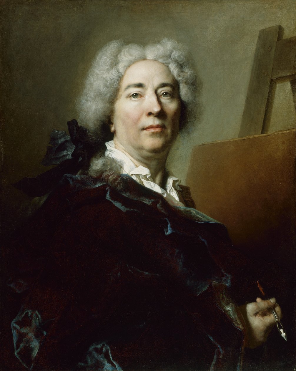 Självporträtt, ca 1725 av Nicolas de Largillière