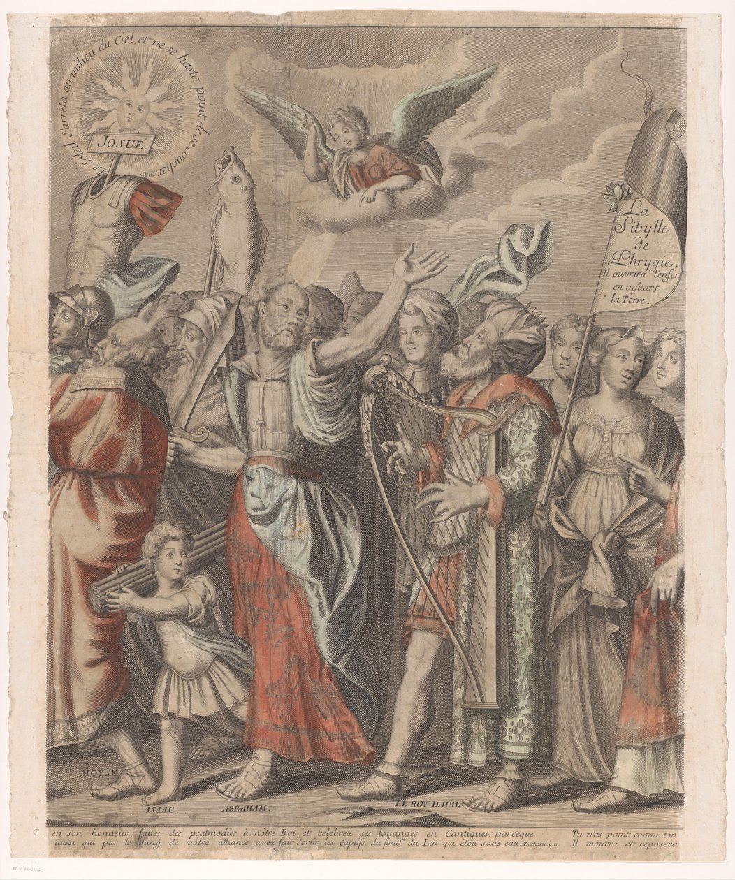 Kristi triumfprocession med figurer från Gamla och Nya testamentet (Del två) Jesu Kristi triumf (titel på objekt) av Nicolas de Larmessin (I)