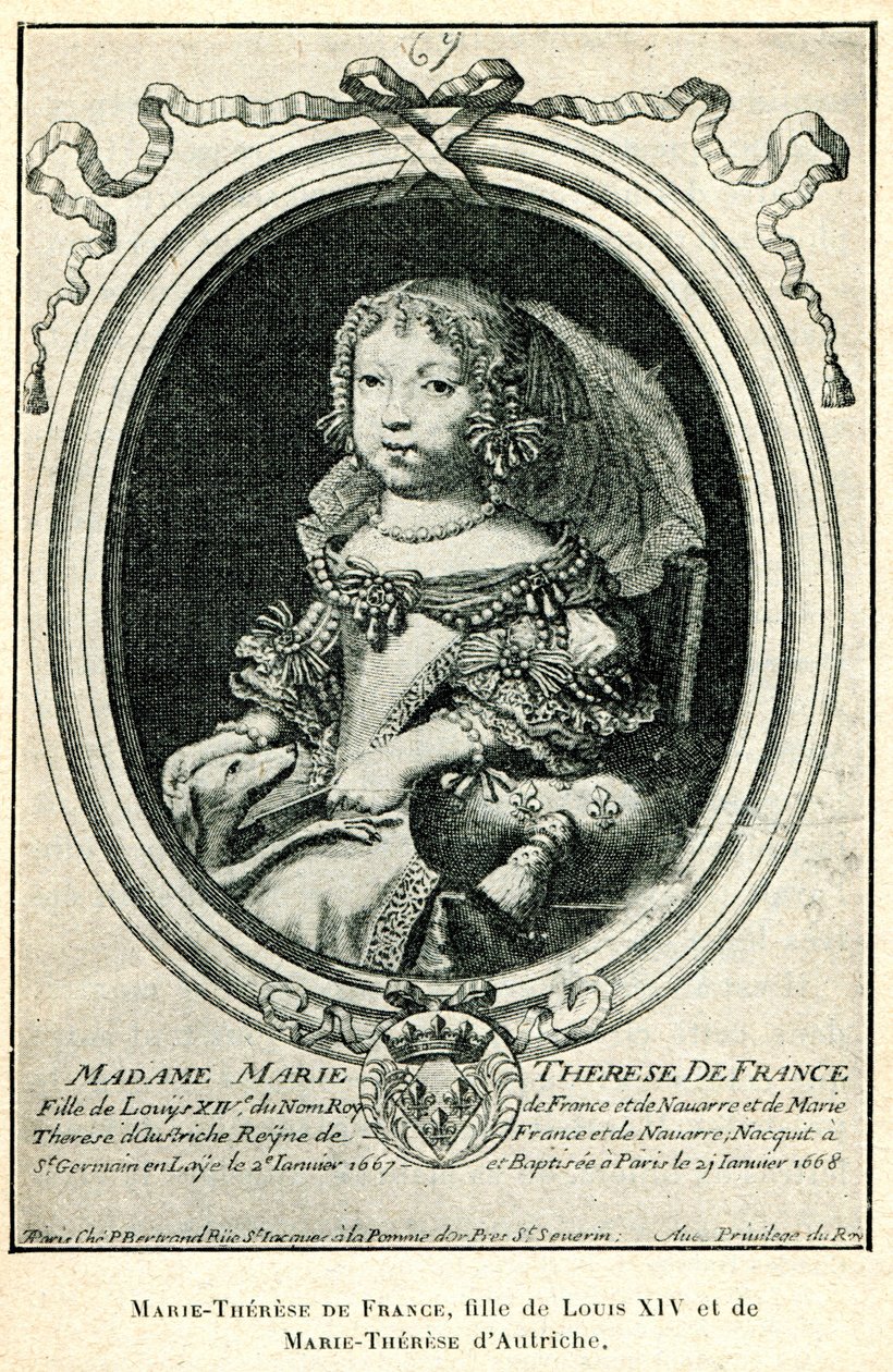 Cabanès, Prinsarnas utbildning007 Marie-Thérèse av Frankrike som barn av Nicolas de Larmessin