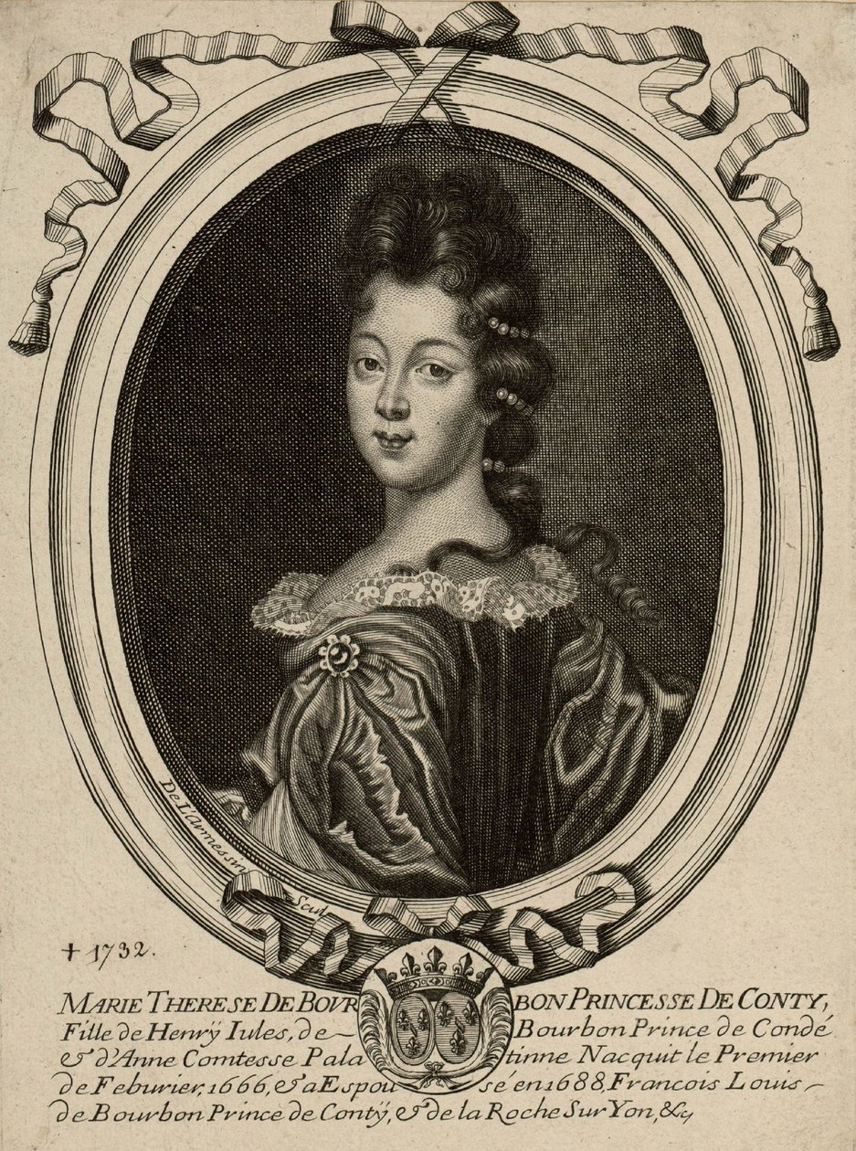 Marie Therese de Bourbon, prinsessa av Conti av Nicolas de Larmessin