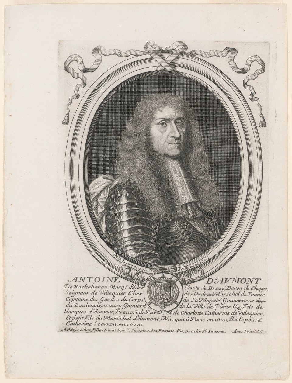 Porträtt av Antoine d av Nicolas de Larmessin