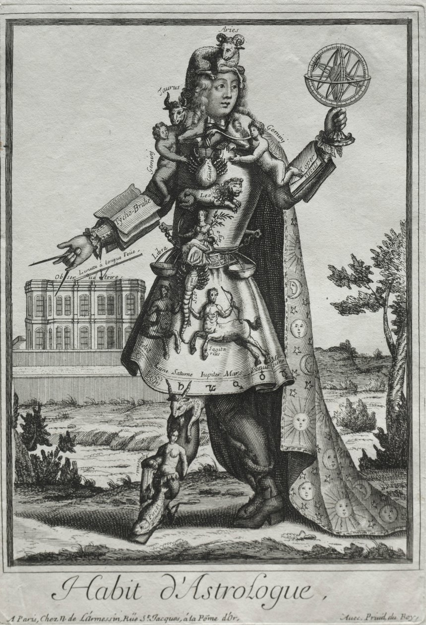 Fantasifulla kostymer: Astrologens kostym, ca. 1690. av Nicolas de Larmessin II