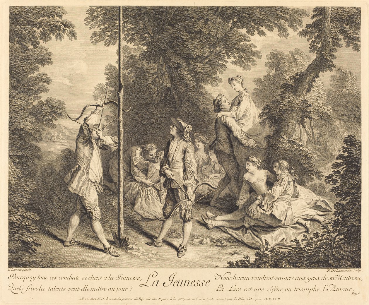 Ungdomen av Nicolas de Larmessin IV after Nicolas Lancret