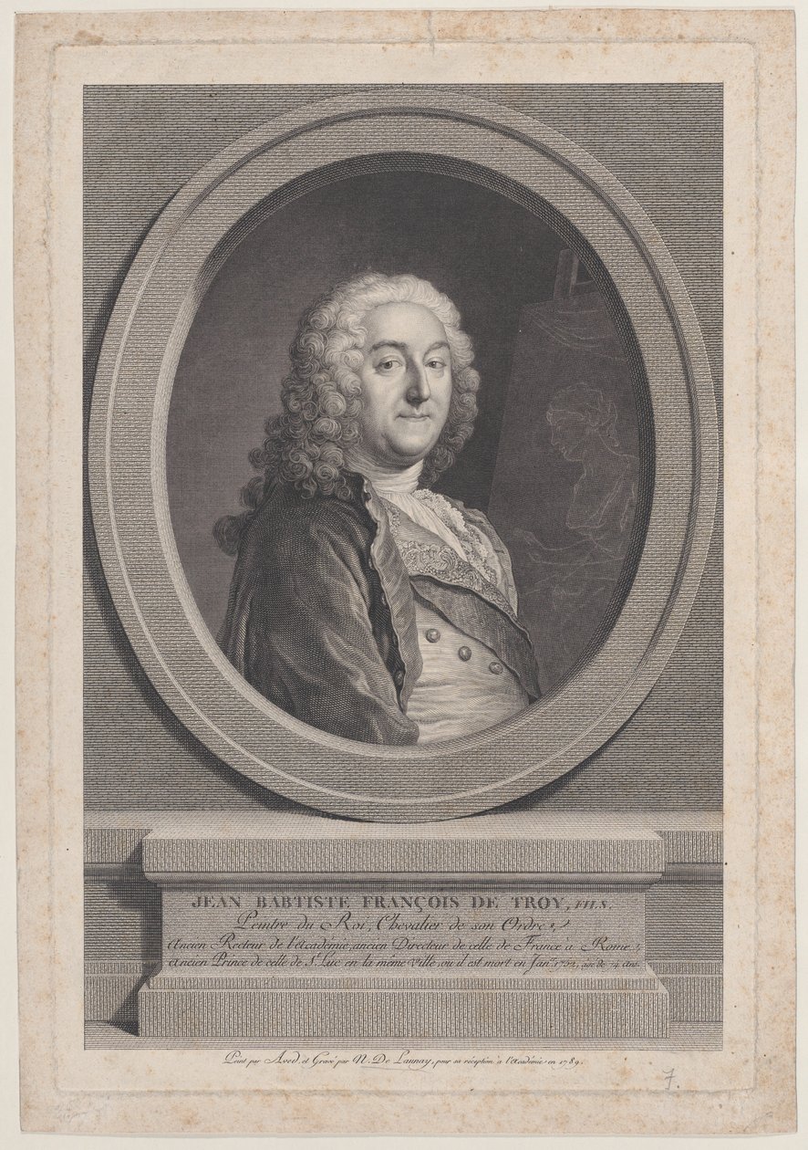 Jean Baptiste Francois de Troy, son, 1789, 1789. av Nicolas de Launay