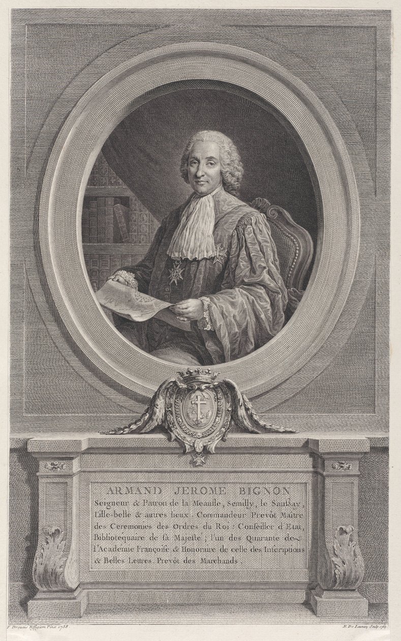 Porträtt av Armand-Jérôme Bignon, 1769, 1769. av Nicolas de Launay
