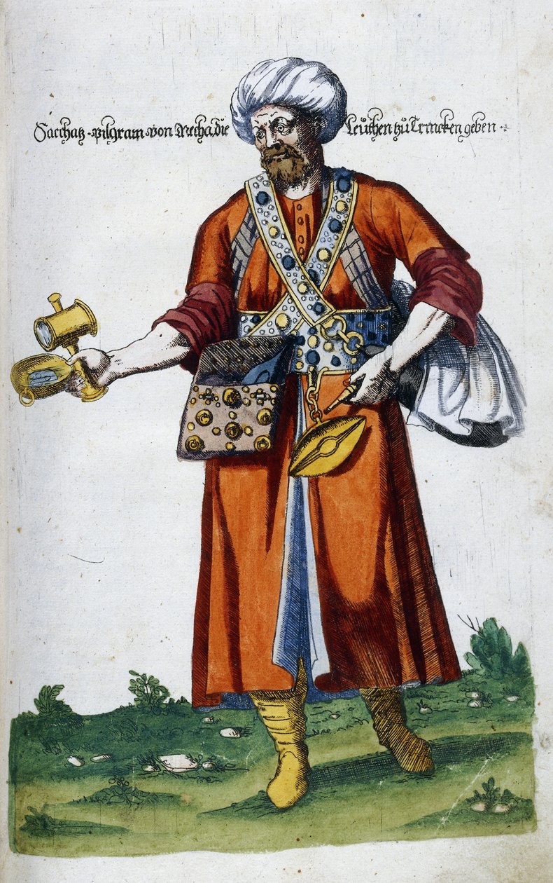 Tidigt europeiskt arbete om orientalisk dräkt, 1572 av Nicolas de Nicolay