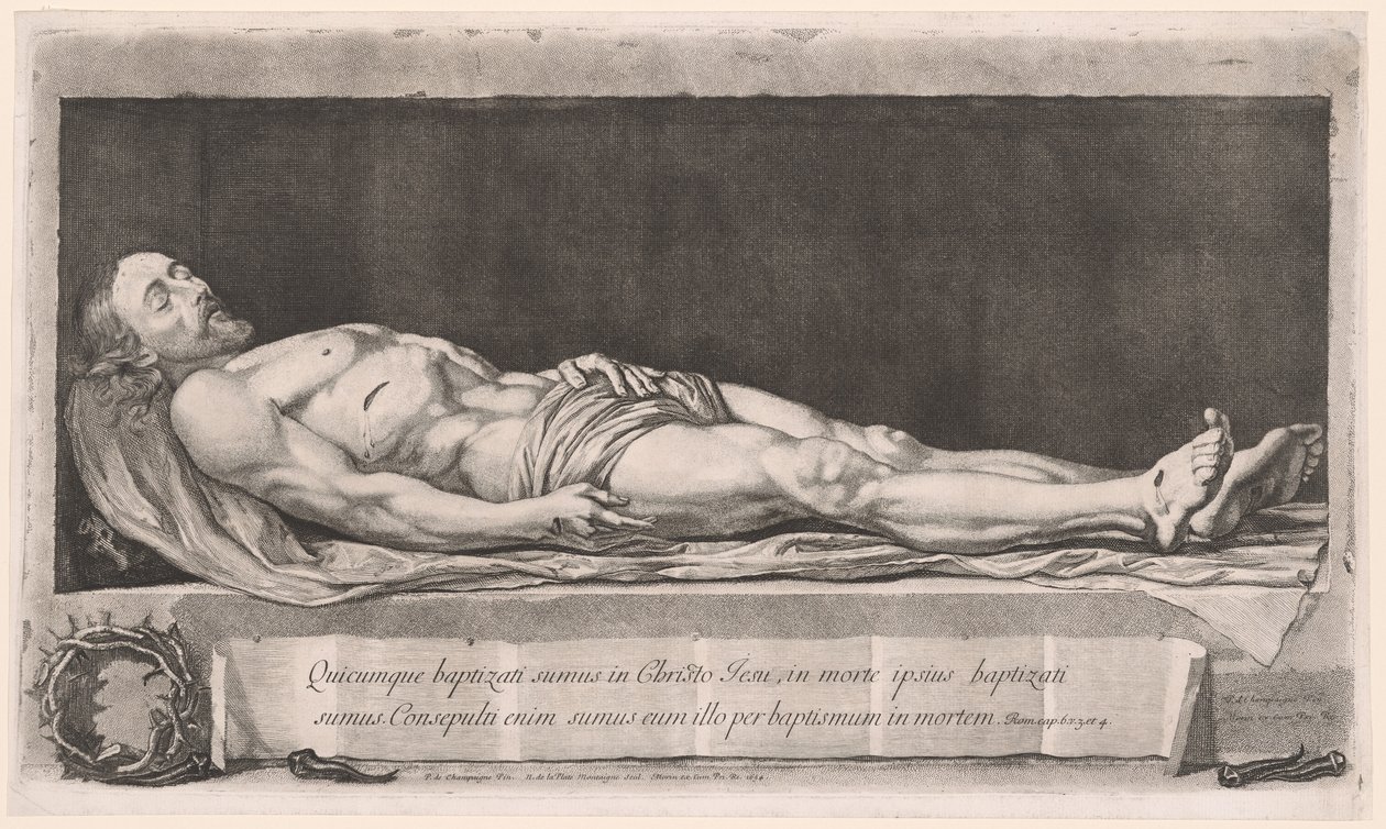 Den döde Kristus som ligger i graven av Nicolas de Plattemontagne