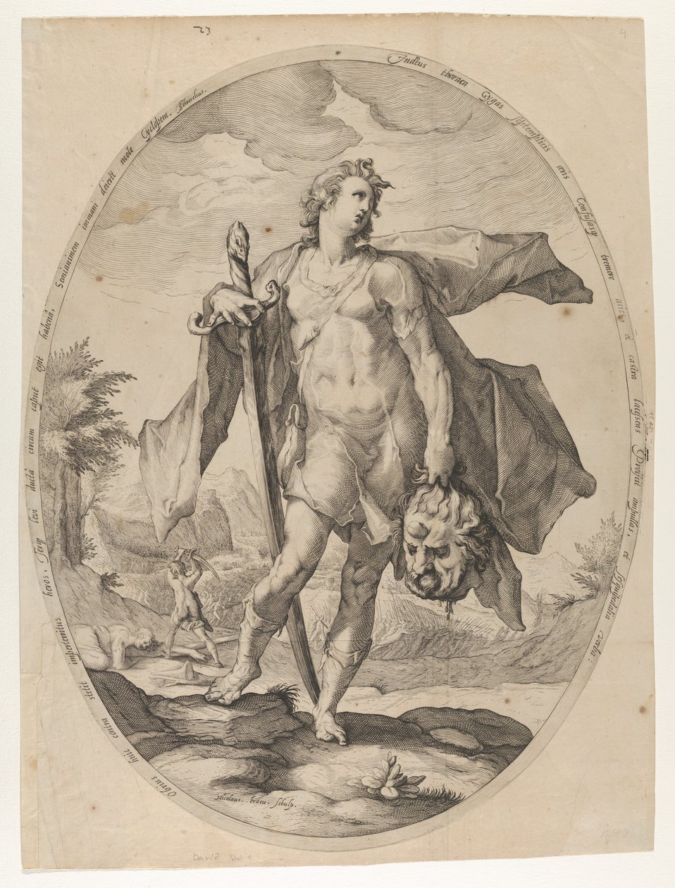 David från Heroes and Heroines of the Old Testament, ca. 1597., ca. 1597. av Nicolaus Braeu