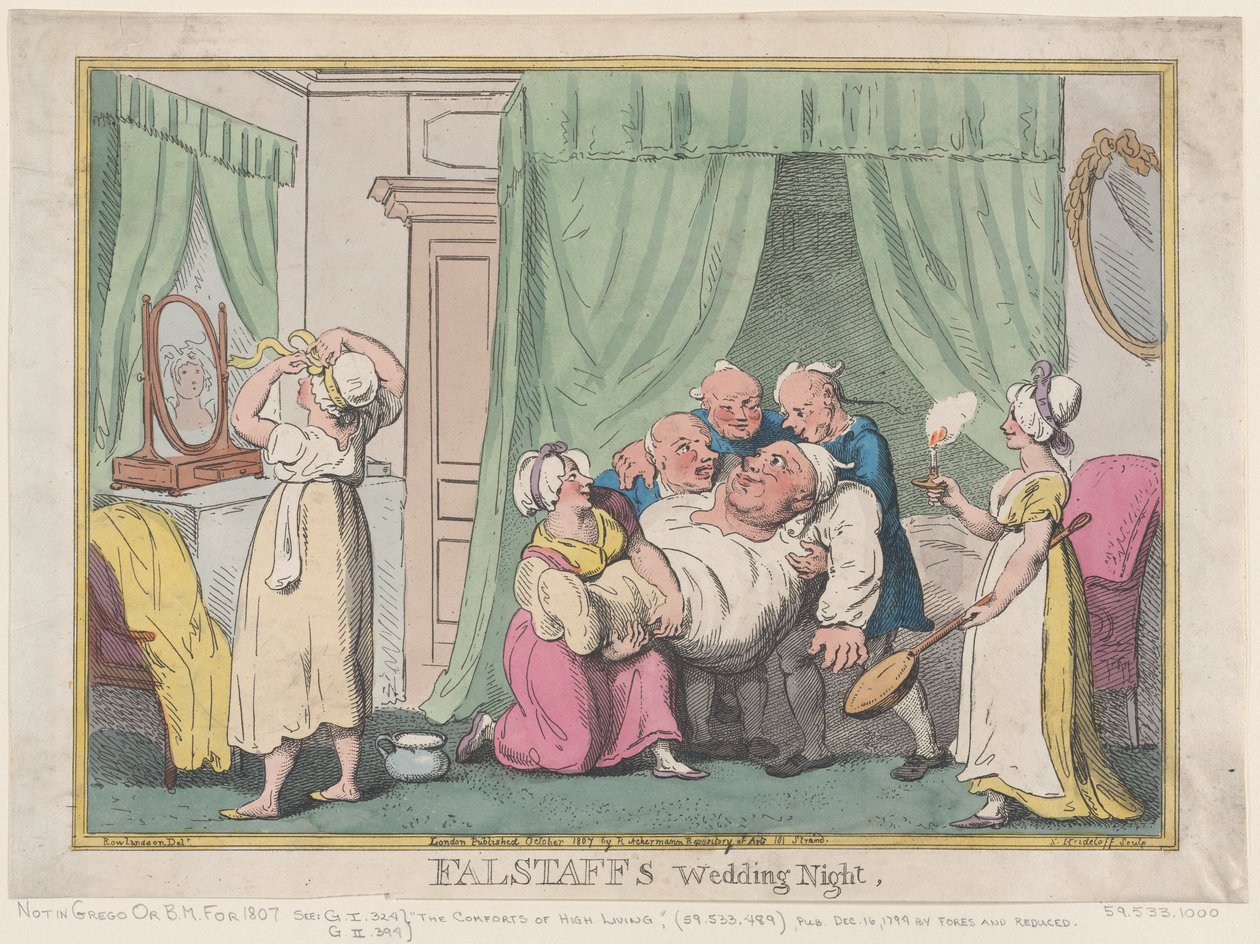 Falstaffs bröllopsnatt, oktober 1807, oktober 1807. av Nicolaus Heideloff