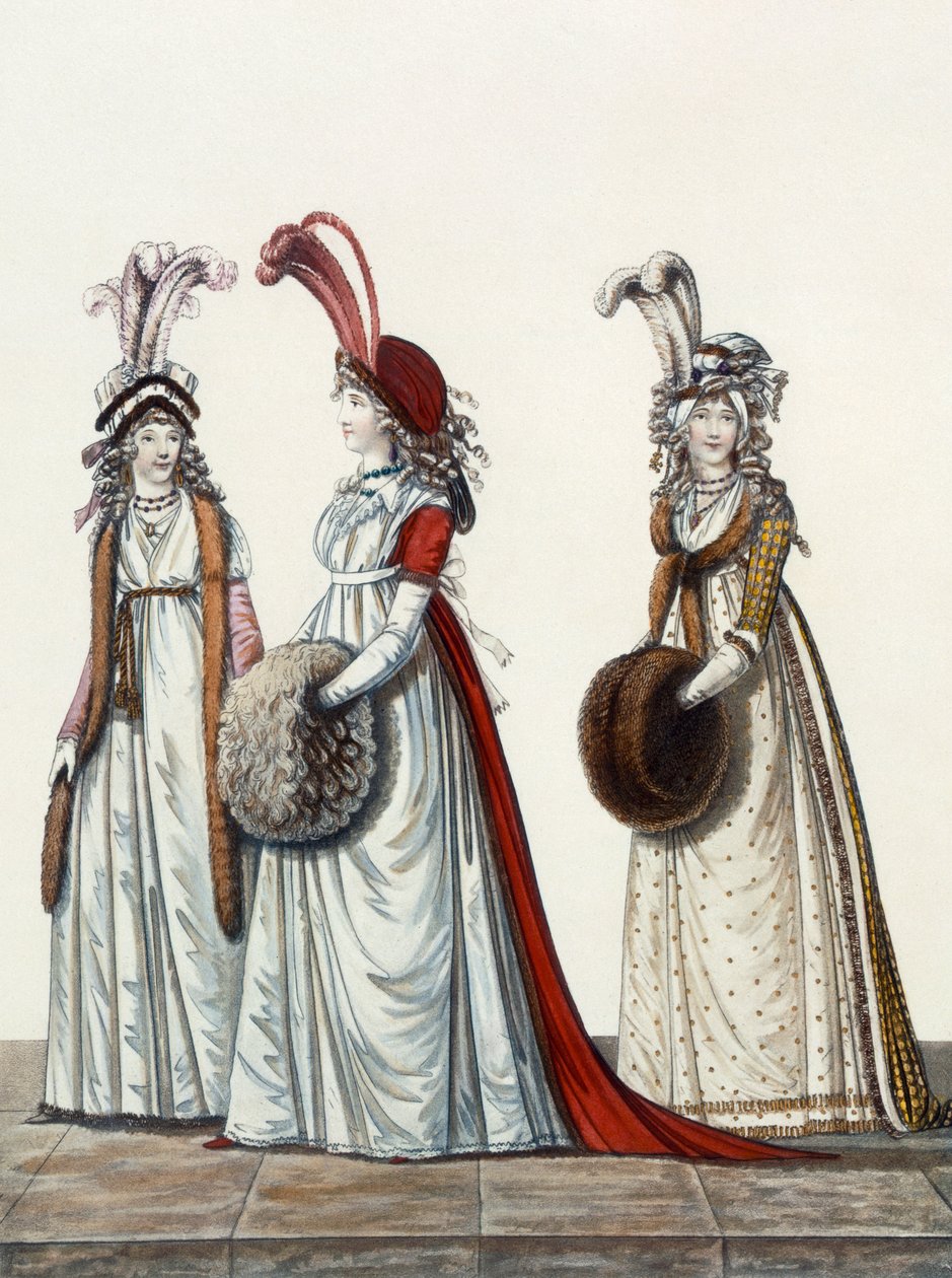 Aftonklänningar, fig. 40, fig. 41 och fig. 42 från 
