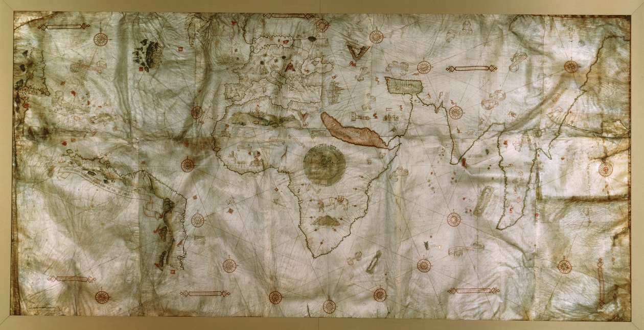 Planisfären av Nicolas de Caverio av Nicolay de Caveri