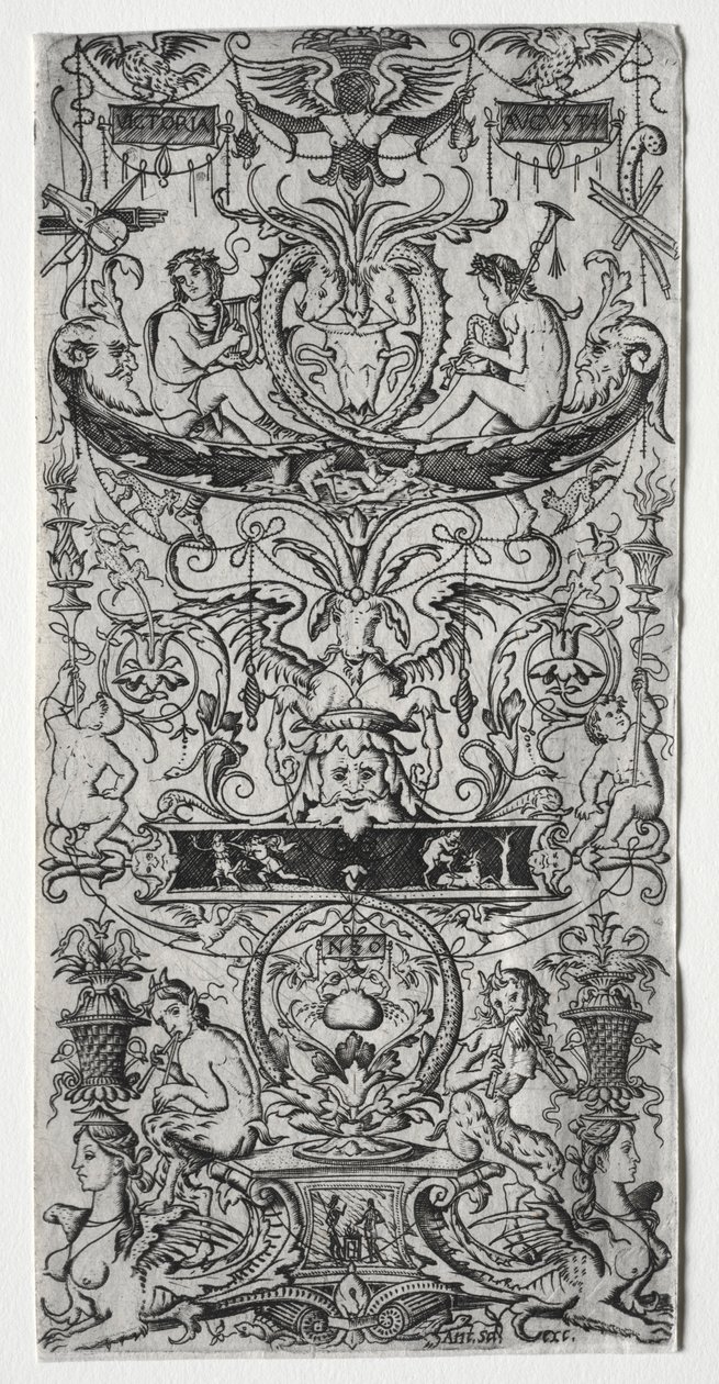 Prydnadspanel Inskriven Victoria Augusta, ca. 1507. av Nicoletto da Modena