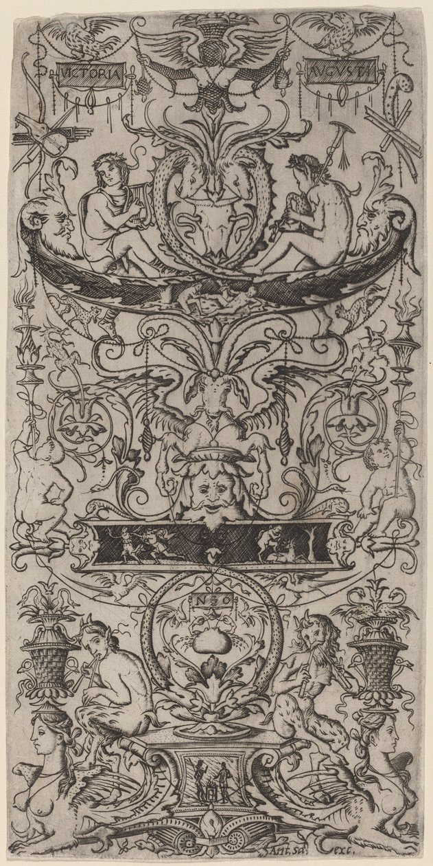 Ornamentpanel: Victoria Augusta av Nicoletto da Modena