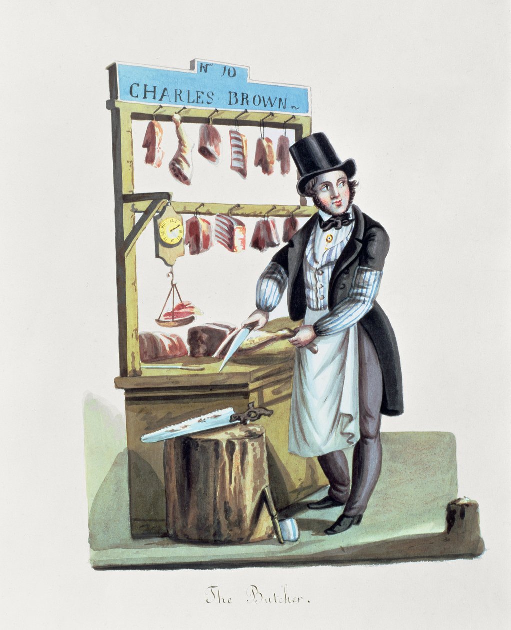 Slaktaren, ca 1840-44 av Nicolino Calyo