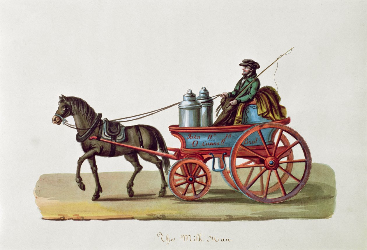 Mjölkmannen, ca 1840-44 av Nicolino Calyo