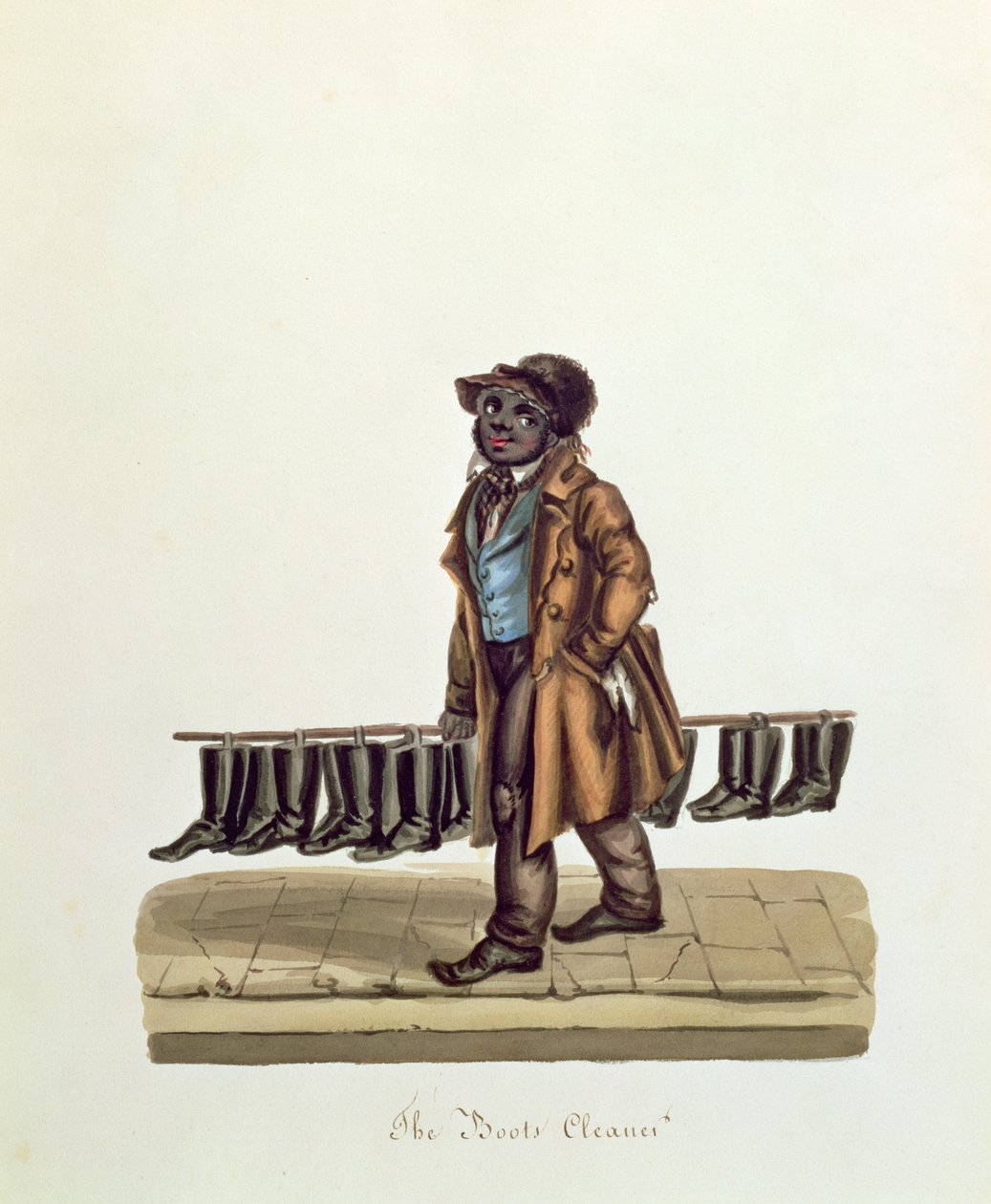 Stöveltvättaren, ca 1840 av Nicolino Calyo