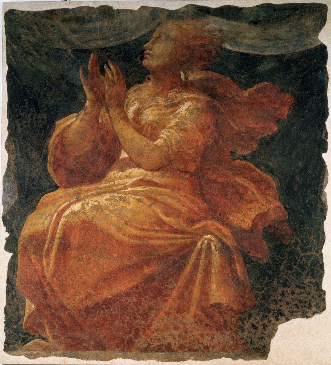 Allegorisk figur av en dygd av Nicolo dell and Fontana, Alberto Abate
