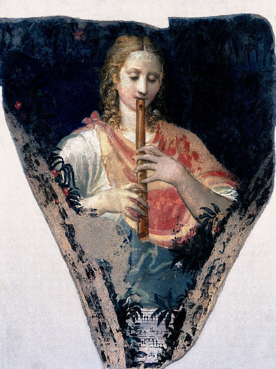 Figurer af musikerswed av Nicolo dell Abate