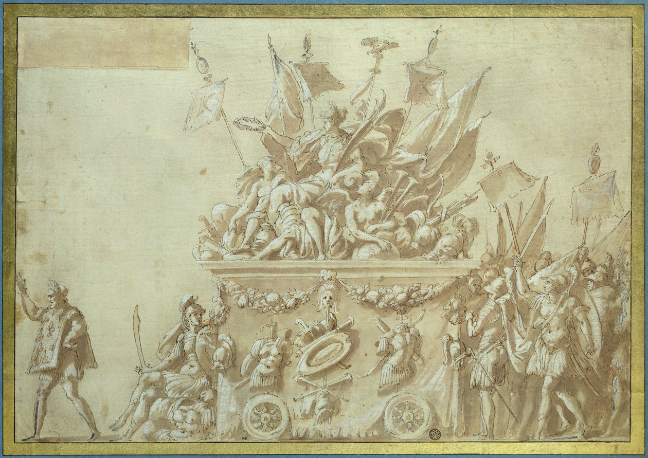 Karl IX:s triumferande inträde (1550-74) av Nicolo dell Abate