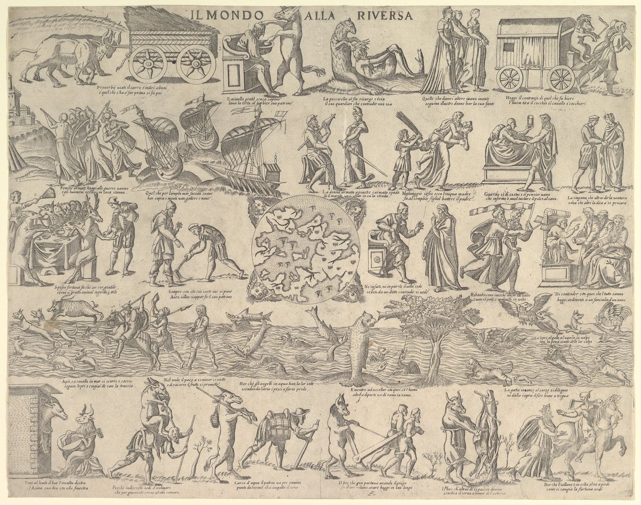 Världen vände upp och ner Världen vände upp och ner, 1552-79. av Nicolo Nelli