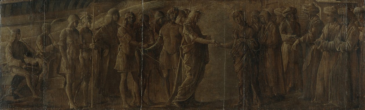 Möte mellan en kung och en drottning, ca 1490-1510 av Nicolo Rondinelli