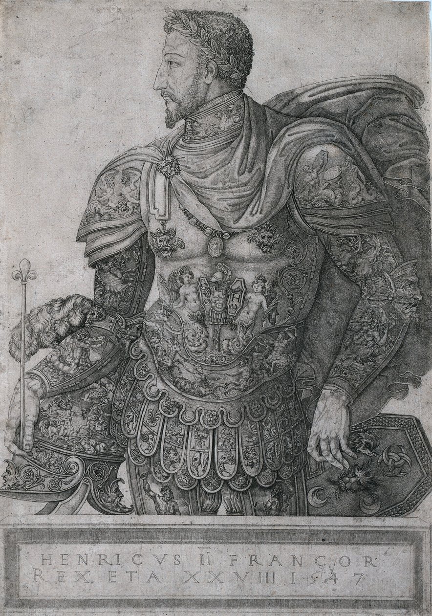 Henri II, kung av Frankrike, 28 år gammal av Nicolo della Casa