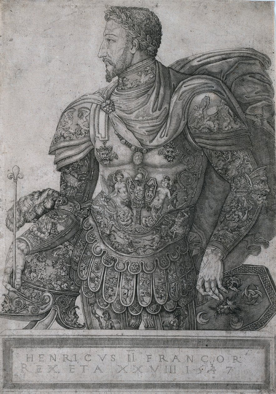Henri II, kung av Frankrike, 28 år gammal, 1547. av Nicolo della Casa