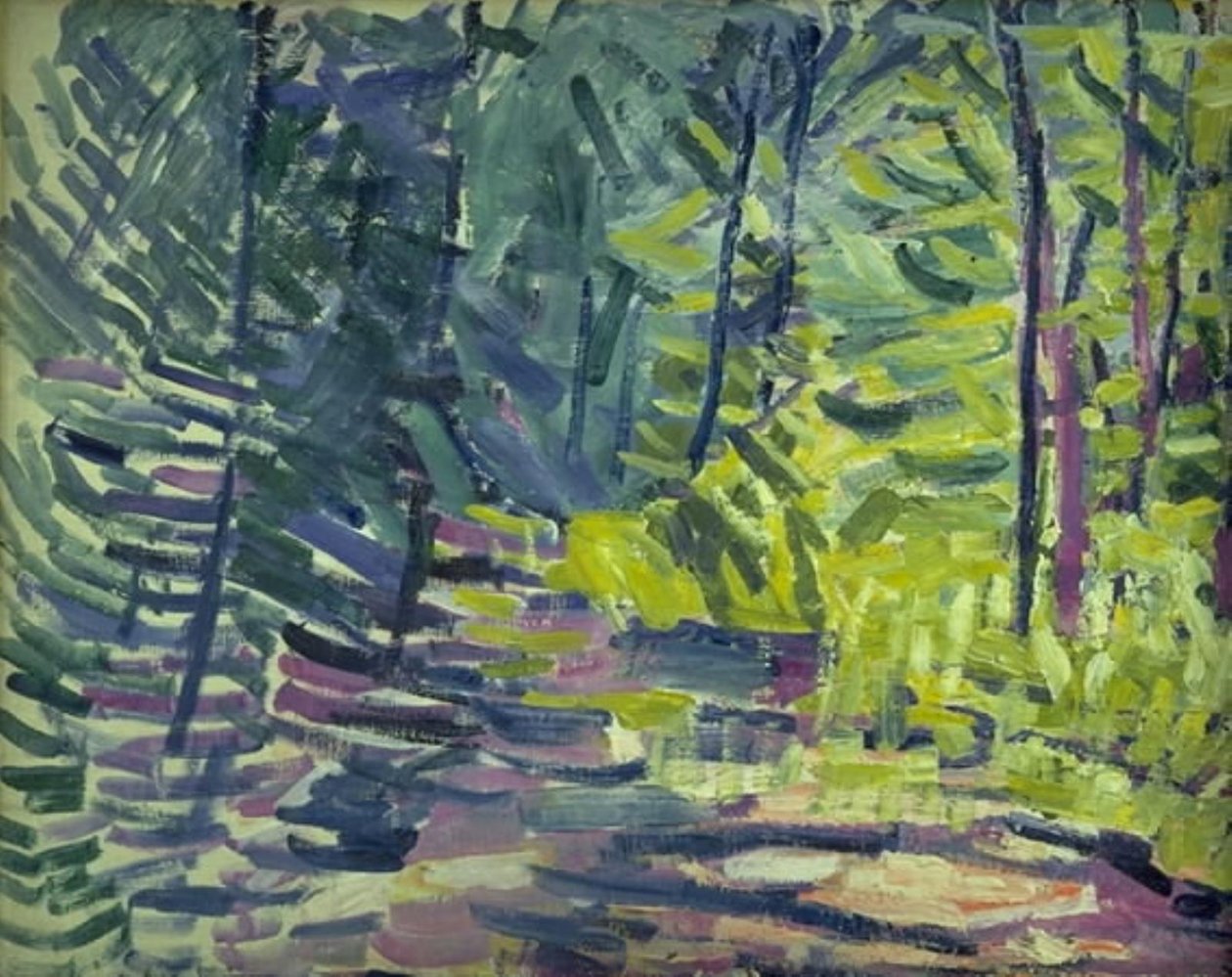 Skogsbild av Niels Larsen Stevns