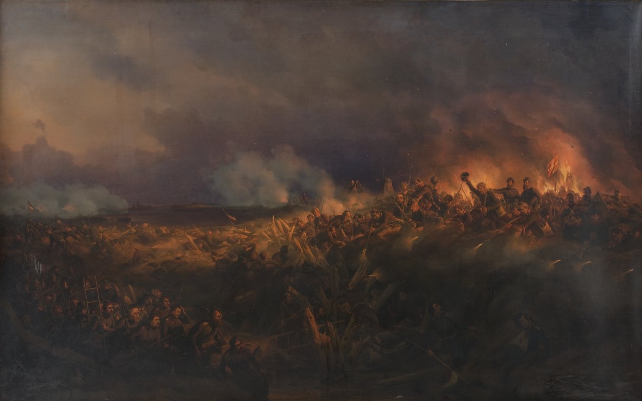 Stormen i Frederiksstad den 4 oktober 1850 av Niels Simonsen