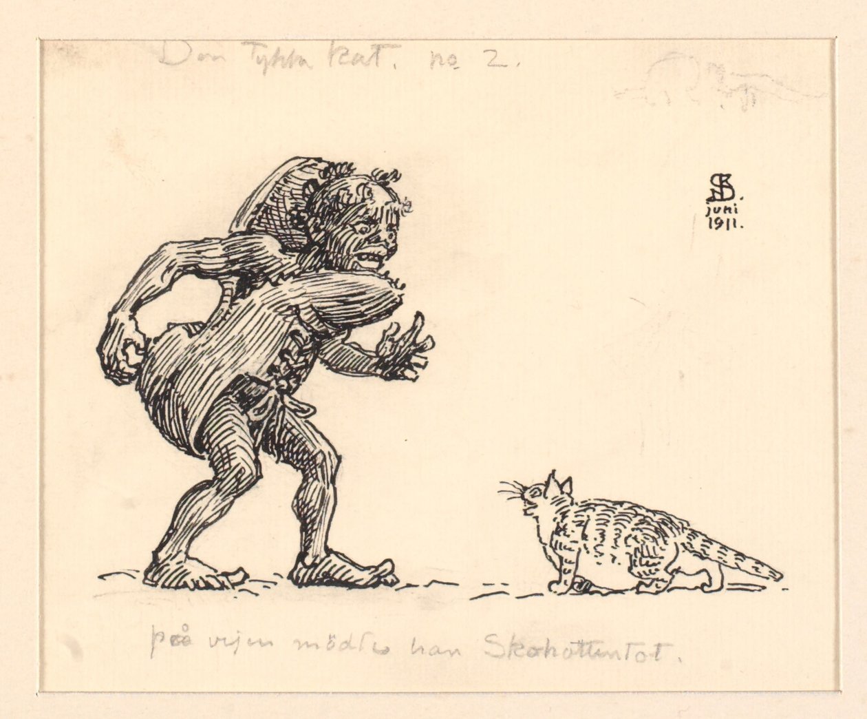 Illustration för The Fat Cat av Niels Skovgaard