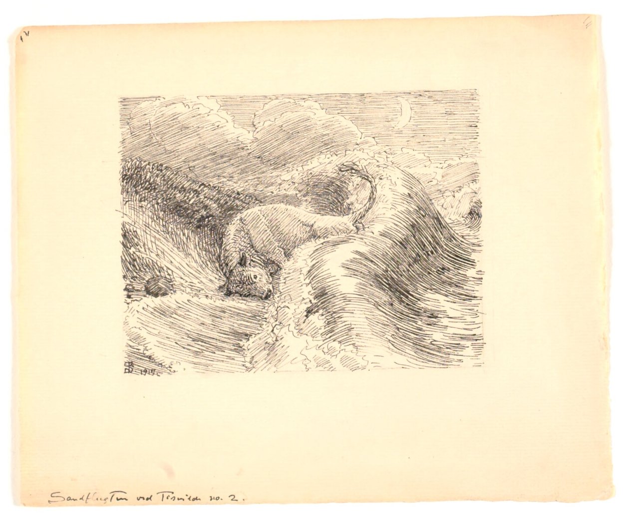Illustration för "Sandruset vid Tisvilde" av Niels Skovgaard
