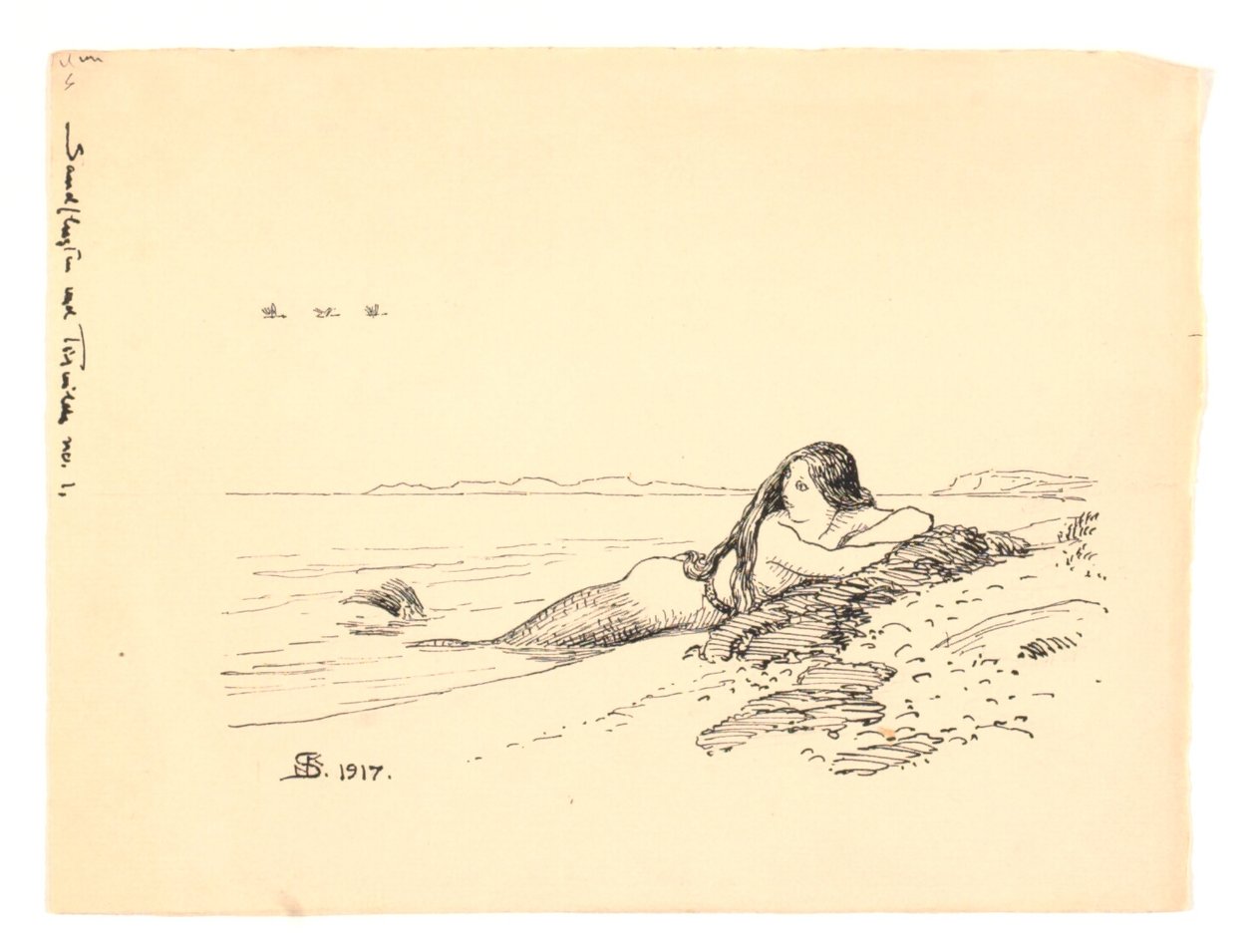 Illustration för "Sandruset vid Tisvilde" av Niels Skovgaard