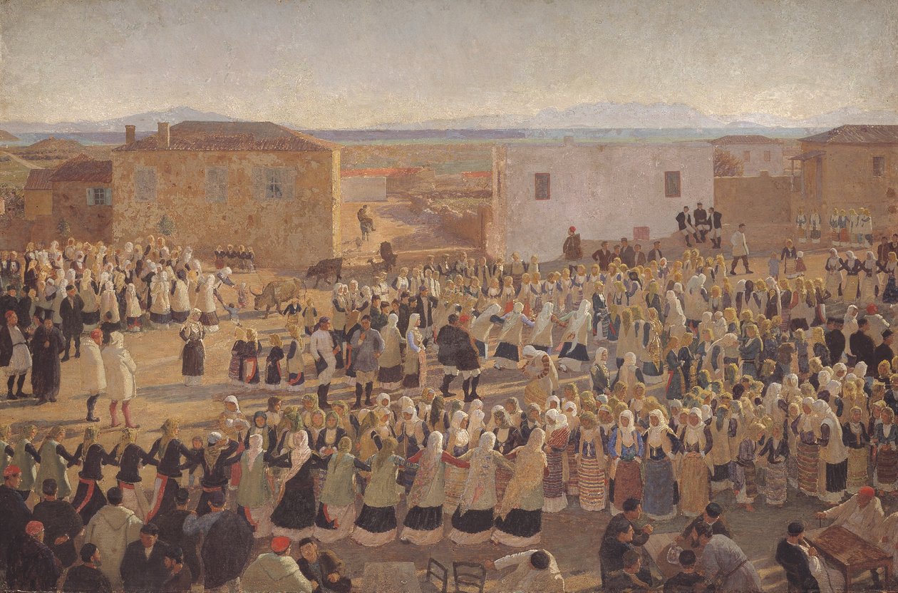 Damdansen i Megara av Niels Skovgaard