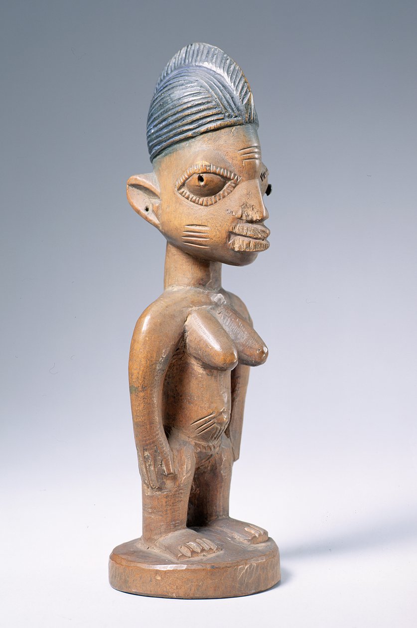 Ere Ibeji minnesfigur, Yorubakultur (trä) (se även 181682) av Nigerian