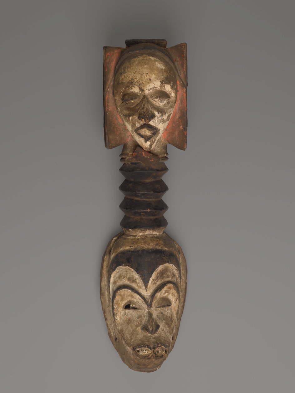 Okorossia Mask, Igbo (trä, pigment) av Nigerian School