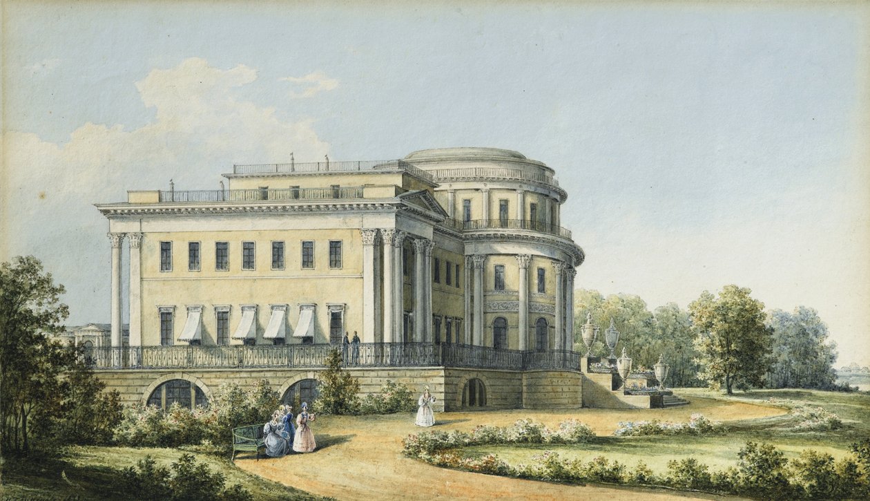 Yelagin-palatset i Sankt Petersburg, 1839 av Nikanor Grigoryevich Chernetsov