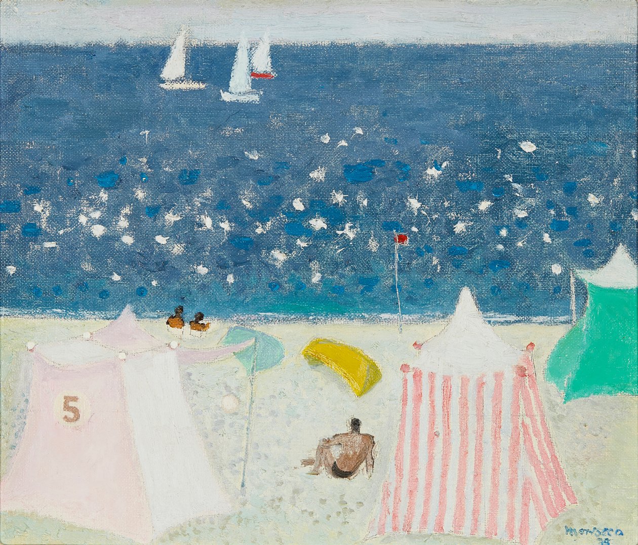 Sparkling Sea, Le Croisic (olja på duk) av Nikifor Stepanovich Krylov