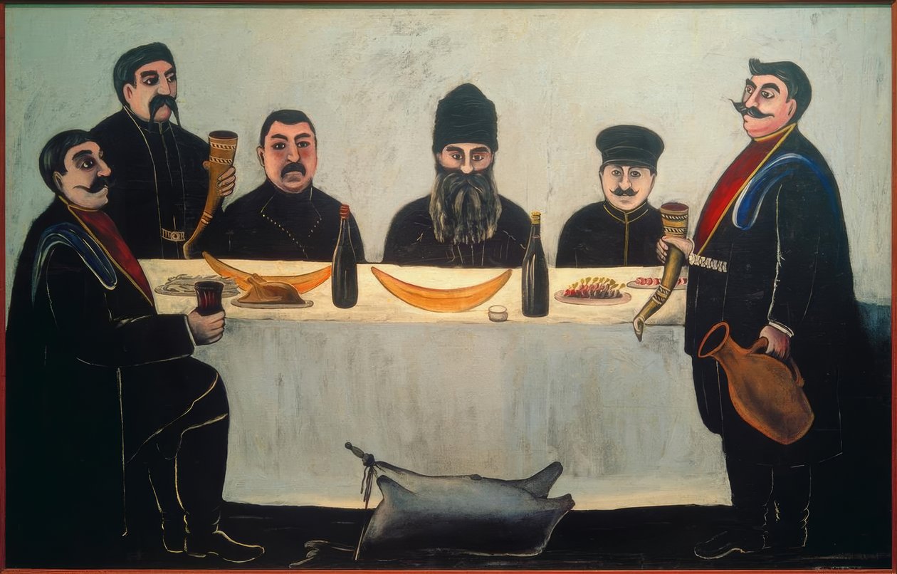 Festessen av Niko Pirosmani