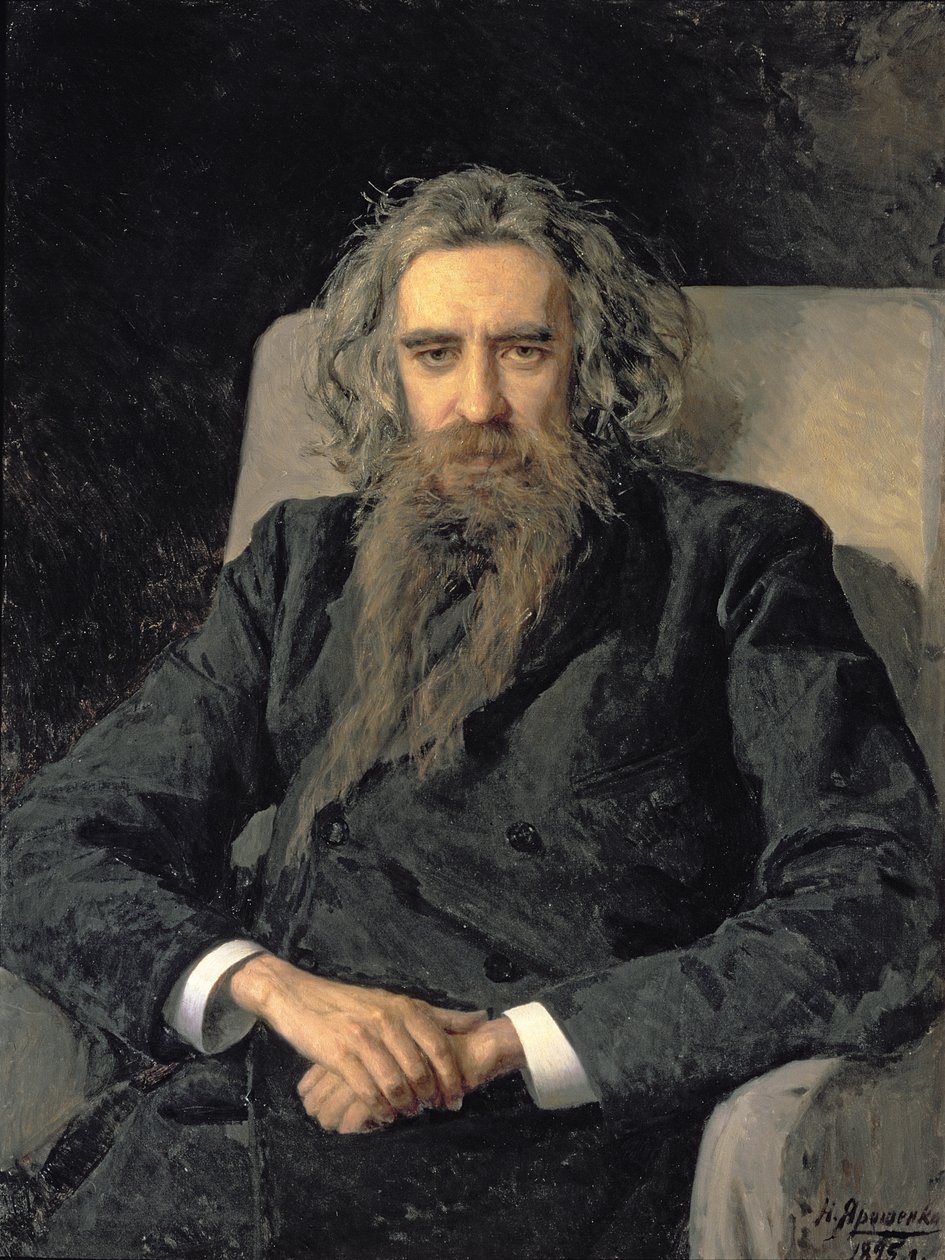 Porträtt av Vladimir Sergeevich Soloviev (1853-1900), 1895 av Nikolai Aleksandrovich Yaroshenko
