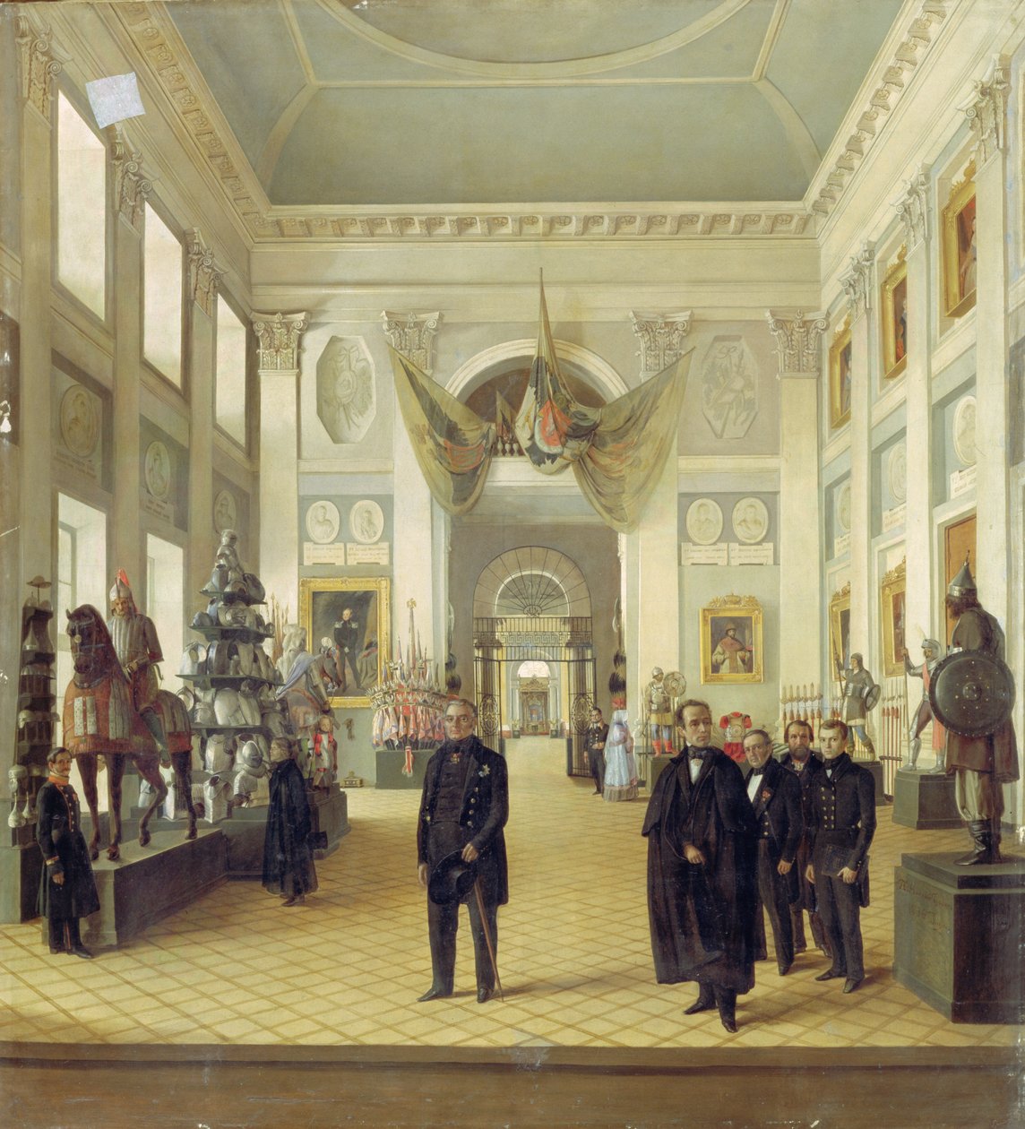 Inredningen i vapenkammaren i Kreml, 1844 av Nikolai Alexeyevich Burdin
