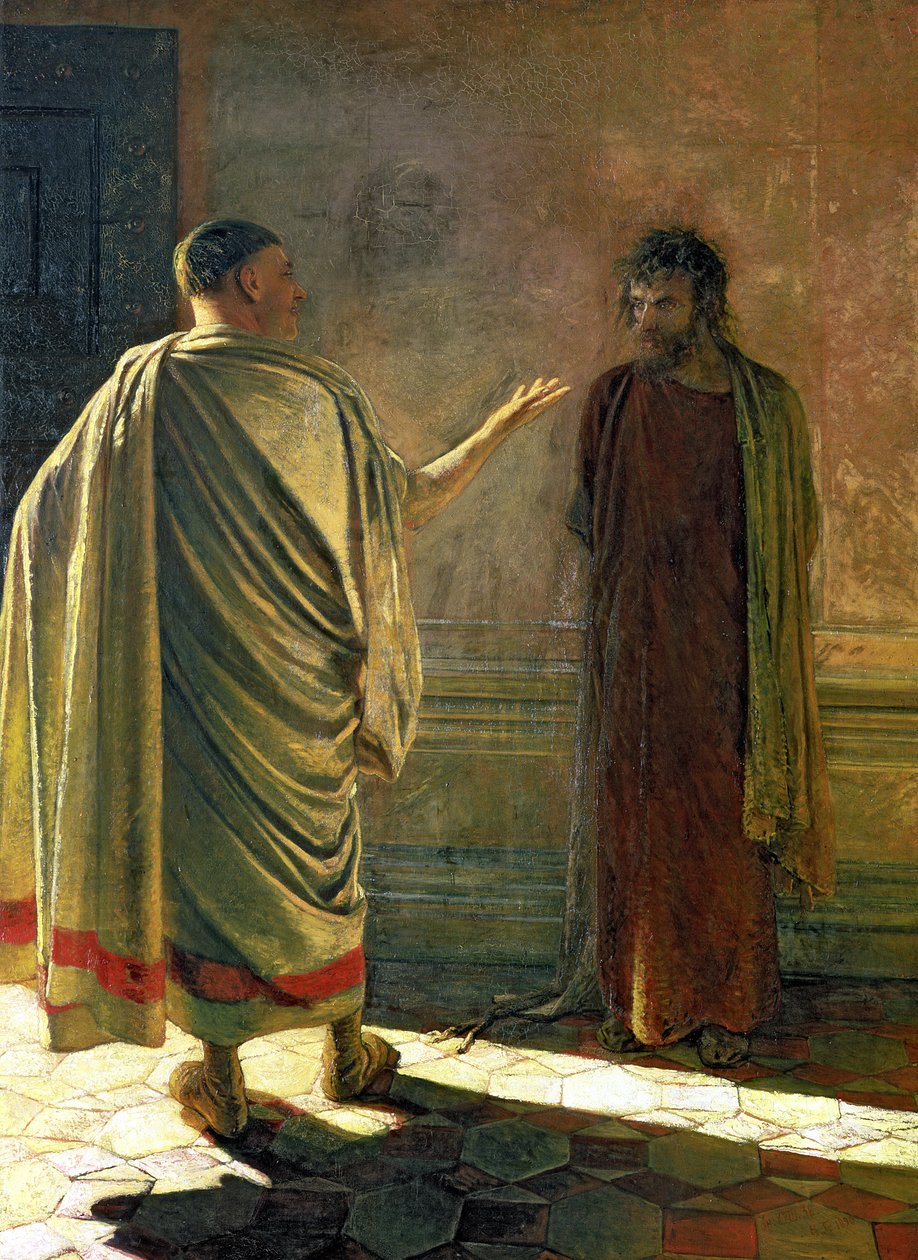 Vad är sanning (Kristus och Pilatus) 1890 av Nikolai Nikolaevich Ge