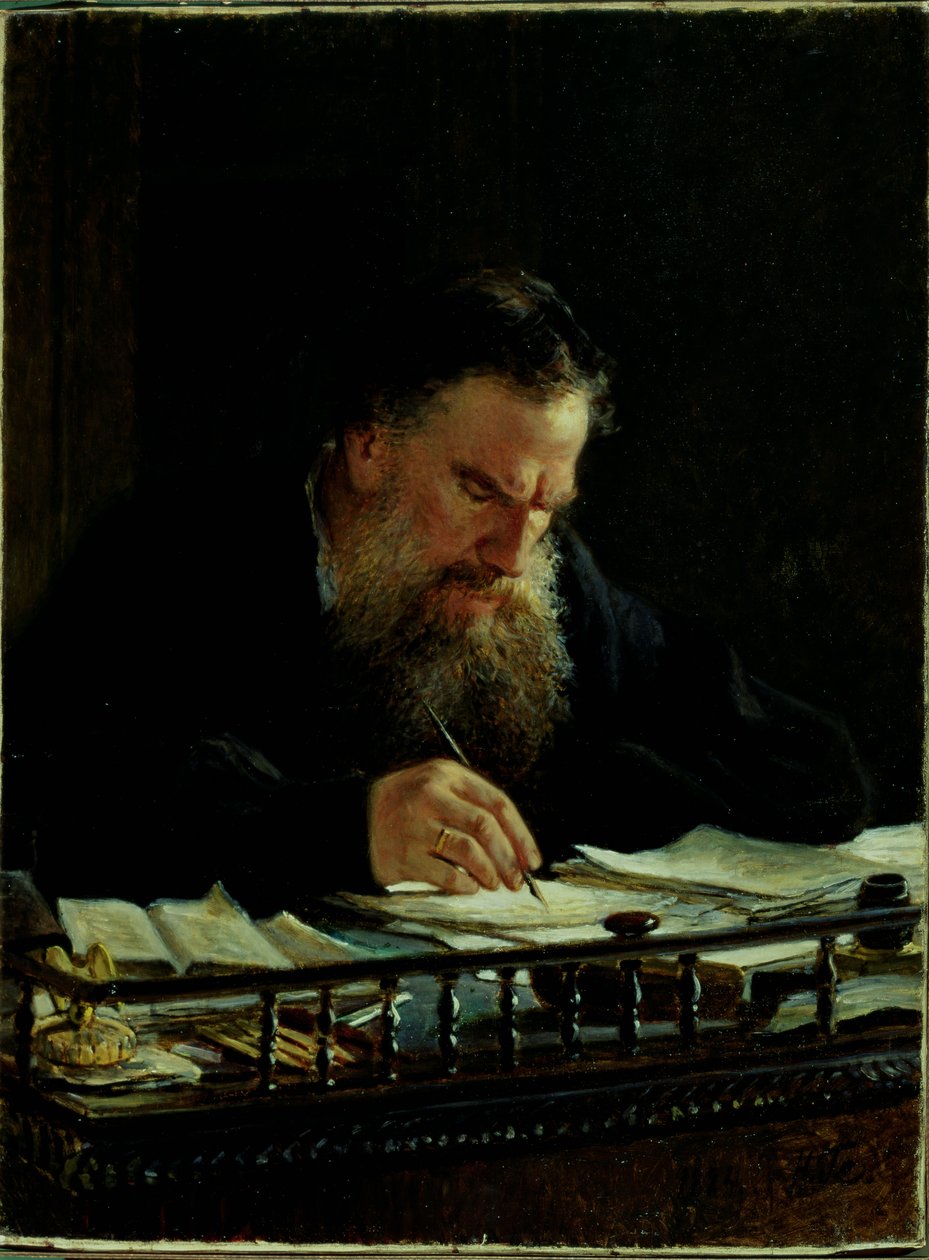 Porträtt av Lev Tolstoj (1828-1910) av Nikolai Nikolajevitch Gay