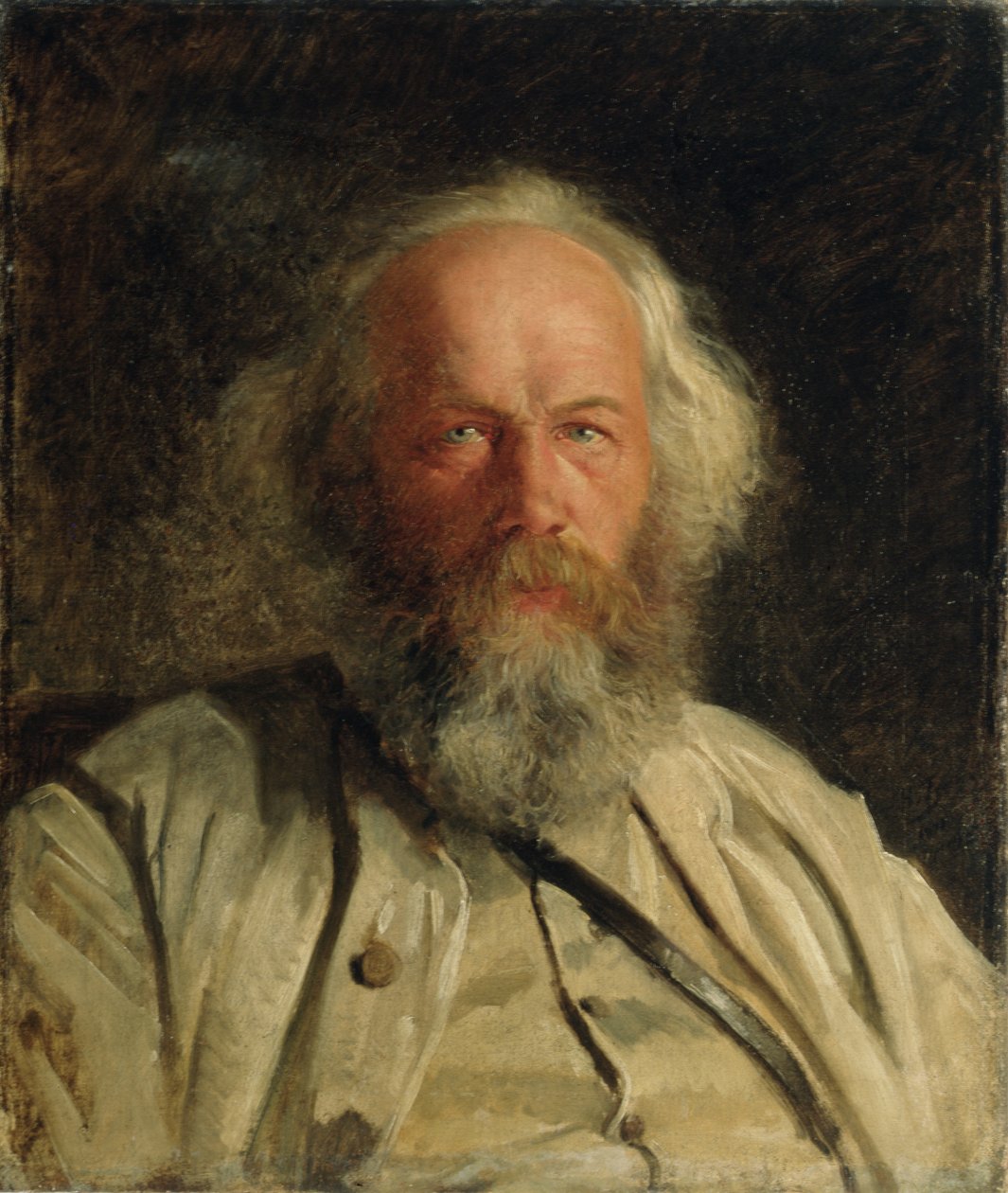 Porträtt av Mikhail Alexandrovich Bakunin (1814-76) 1871 av Nikolai Nikolajevitch Gay