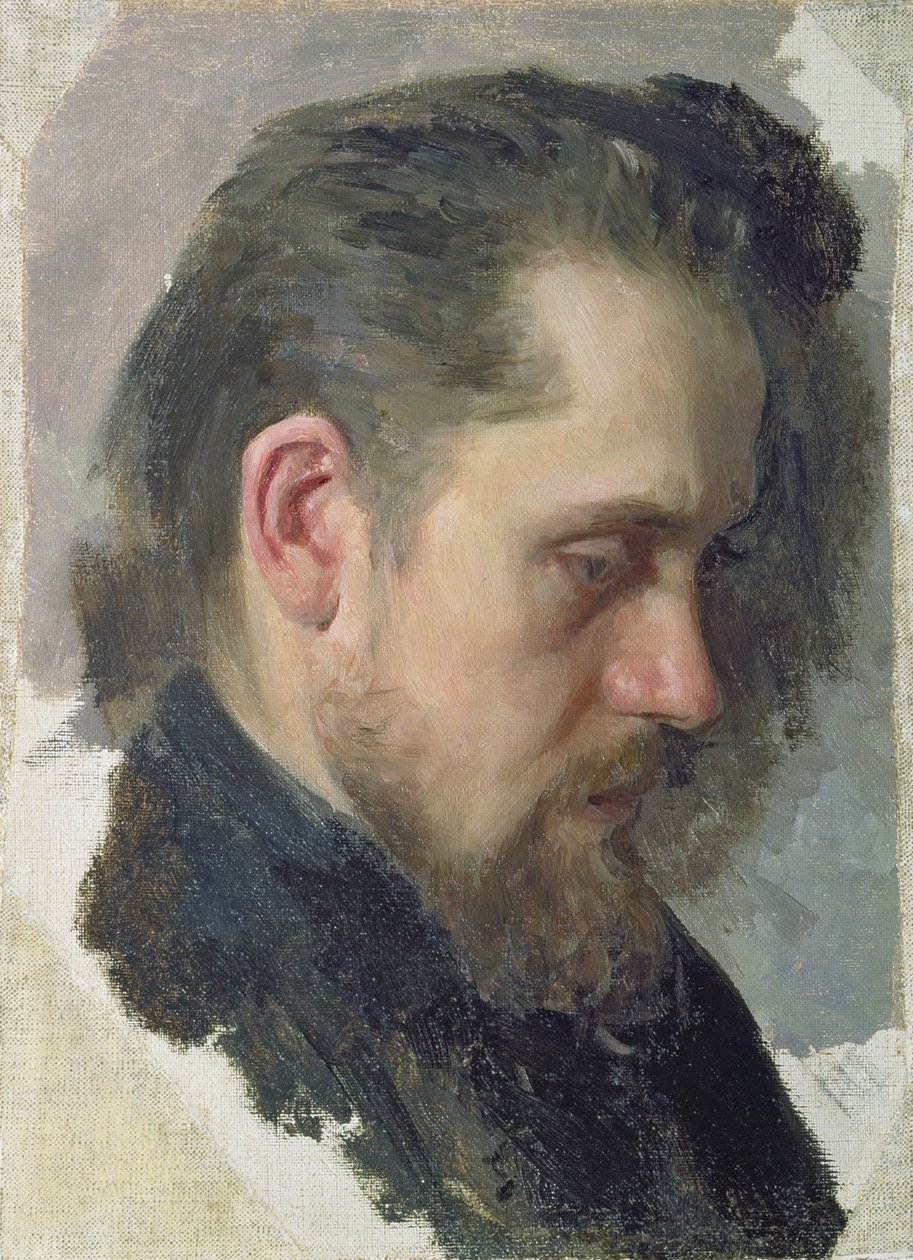 Picha ya mwandishi Nikolay Pomyalovsky, 1860 swed av Nikolai Vasilievich Nevrev