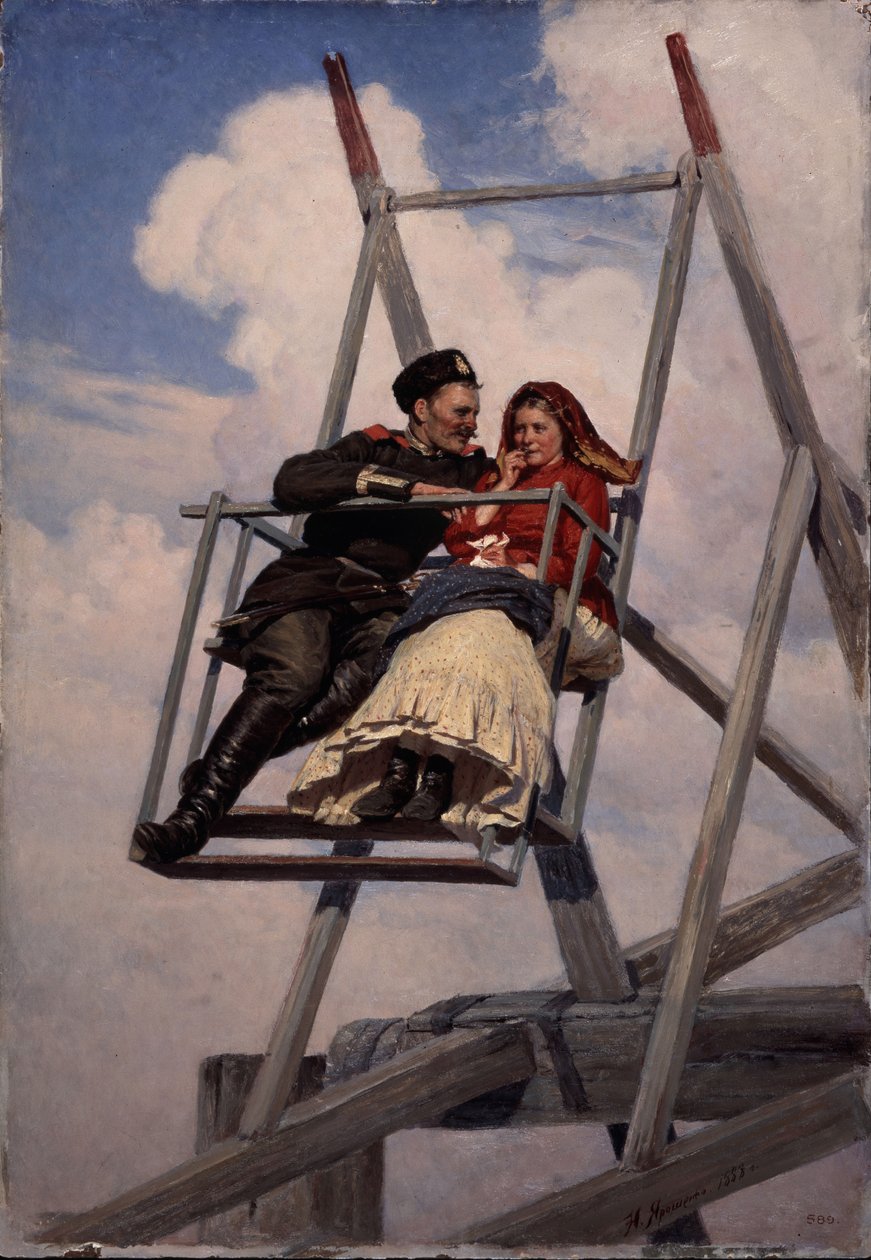 På gungan, 1888 av Nikolai Aleksandrovich Yaroshenko
